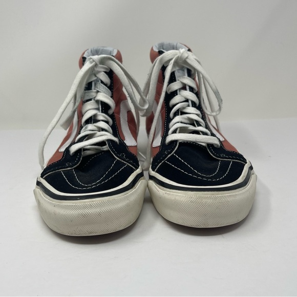 Vans Shoes Womens 8.5 Mens 7 Sk8 Hi 38 DX Pink Black Suede Ultra Cush Anaheim - Picture 2 of 12